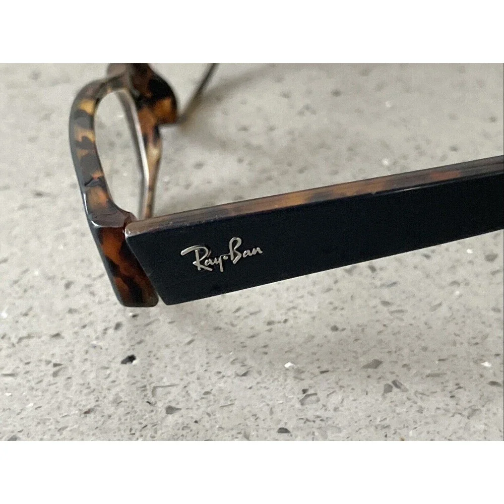 Ray-Ban Eyeglasses Frames ONLY RB5081 2147 Black Tortoise Rectangular 52-16-135